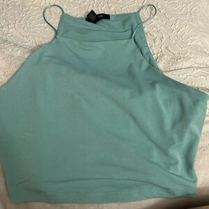 Aqua Halter Top